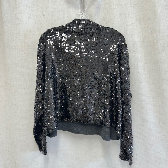 Anthropologie Pilcro Alani sequined cashmere mock-neck sweater Size Small - Picture 4 of 12